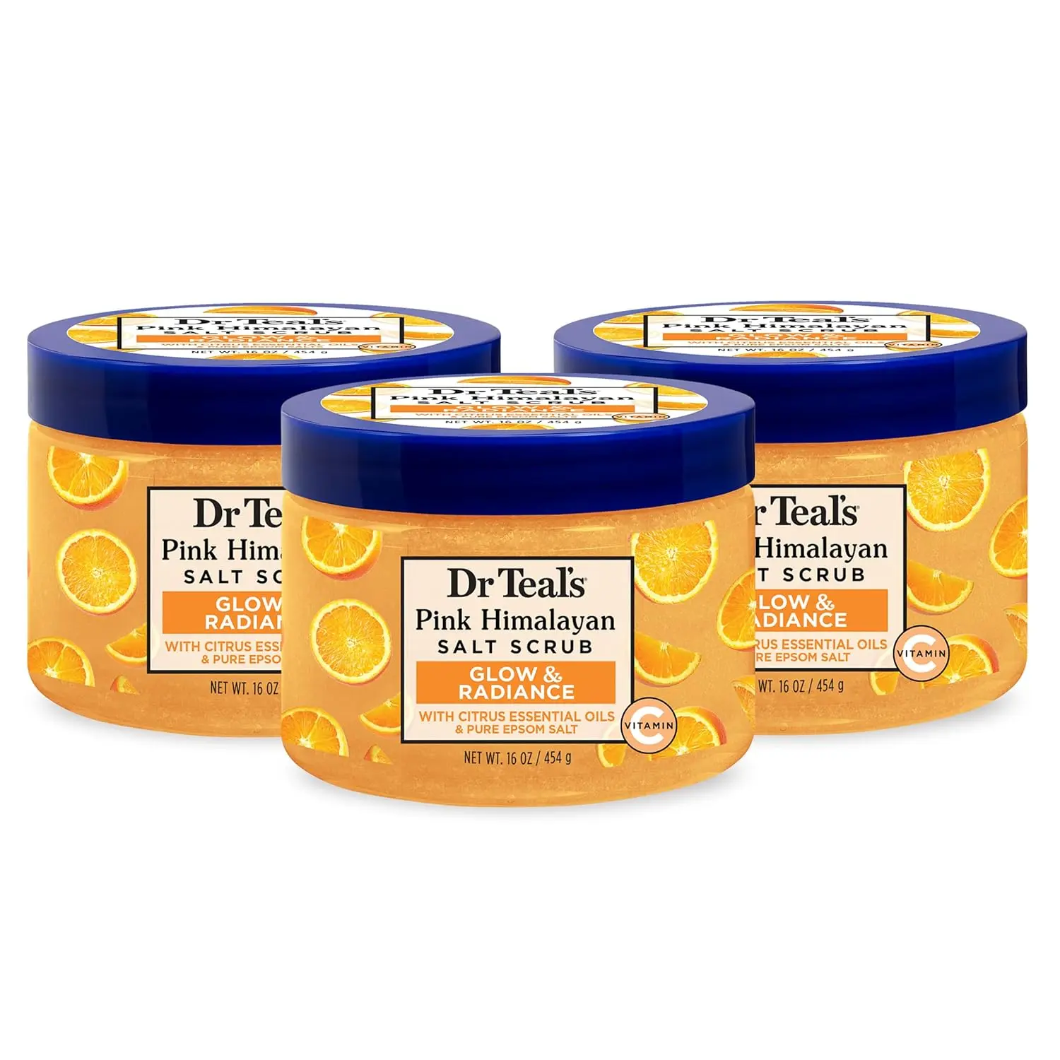 Dr Teals Body Scrub : Glow & Radiance with Pure Epsom Salt & Citrus Essential Oils - Today's Cosmetics