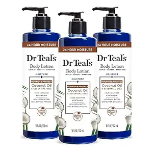 Dr Teal's 24 Hour Moisture+ Body Lotion, Coconut Oil & Essential Oils - Today's Cosmetics