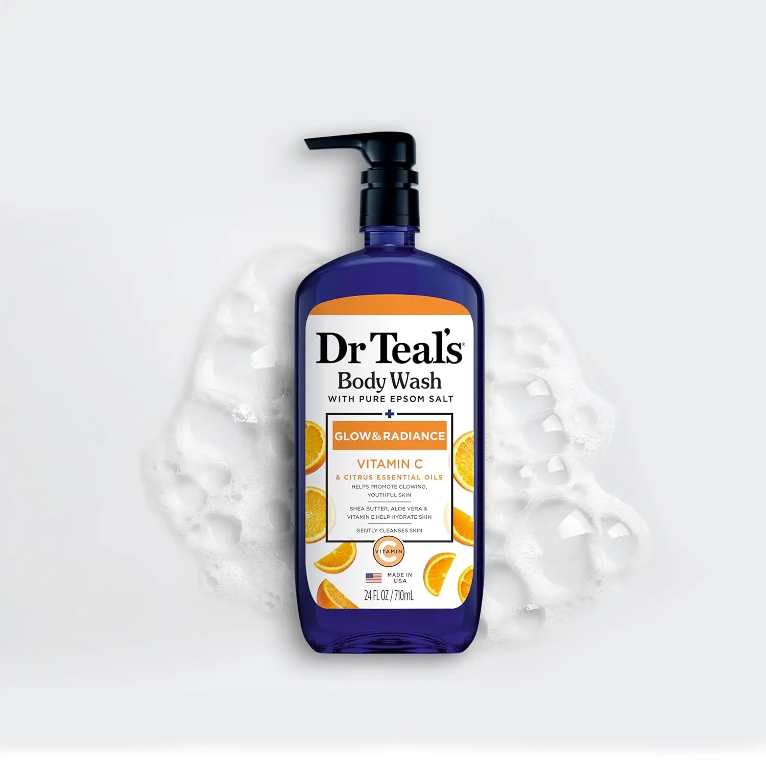 Dr Teals Body Wash : Glow & Radiance with Vitamin C & Citrus Essential Oils - Today's Cosmetics
