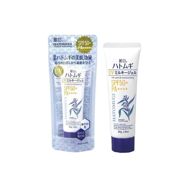 Hatomugi UV Milky Gel SPF 50++ 80g - Today's Cosmetics