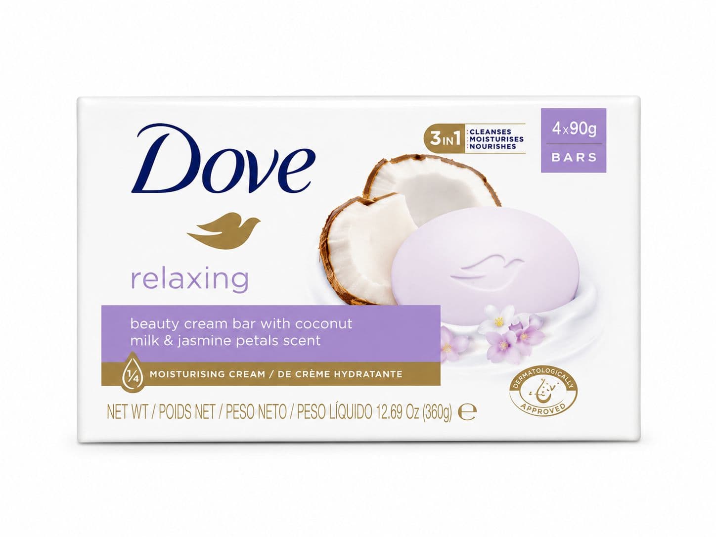 Dove 4 in 1 Beauty Bar: Relaxing - Today's Cosmetics