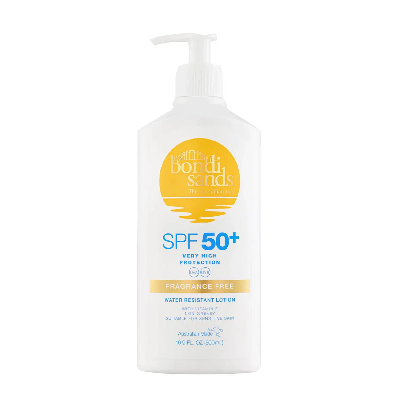 Bondi Sands Fragrance Free Sunscreen Body Lotion SPF 50 500ml - Today's Cosmetics