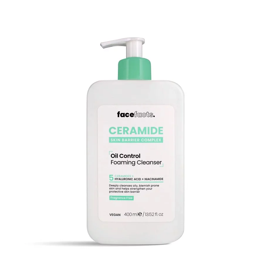 Face Facts Ceramide Oil Control Foaming Cleanser 400ml - Today's Cosmetics