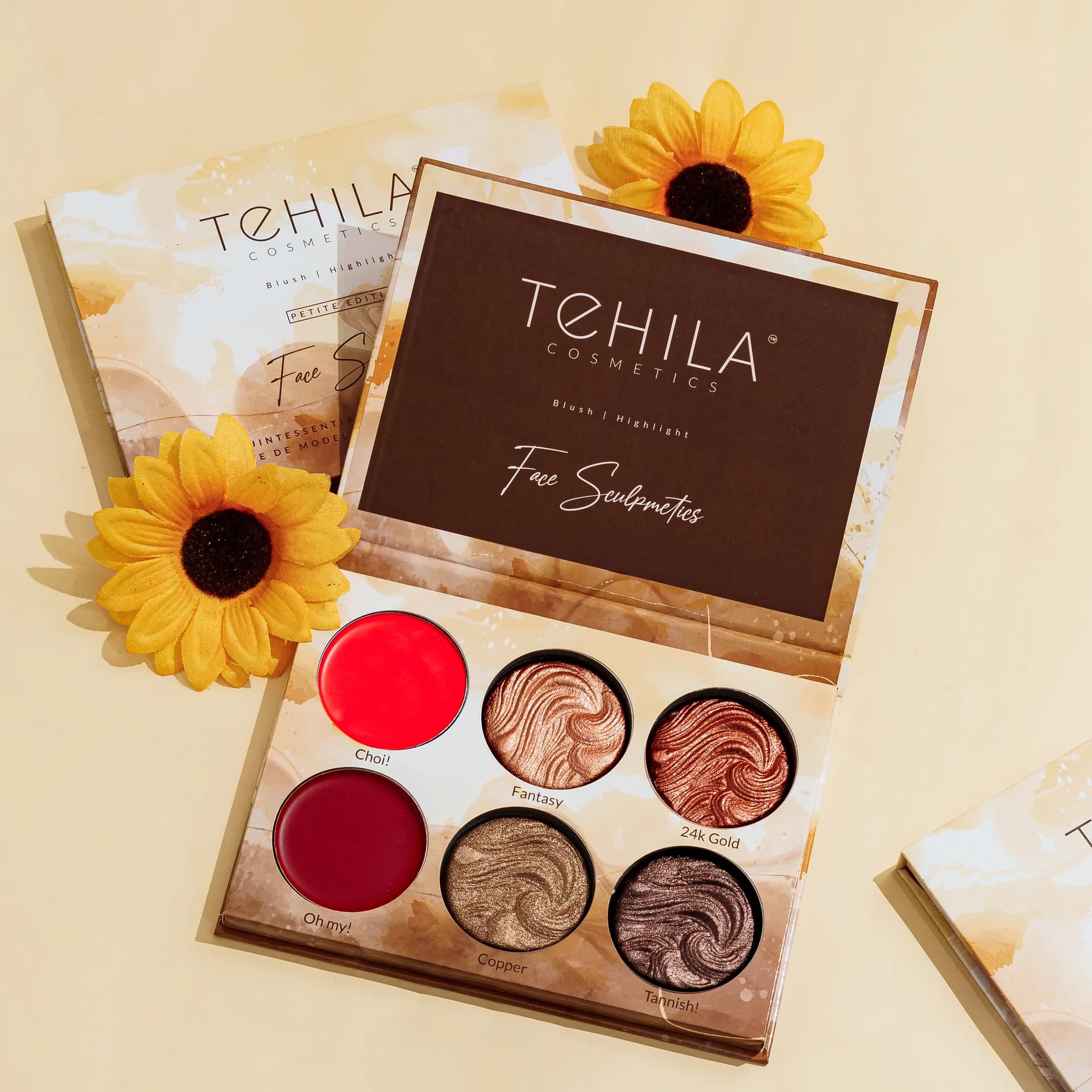 Tehila Cosmetics Blush & Highlighter Palette (6-in-1) - Today's Cosmetics
